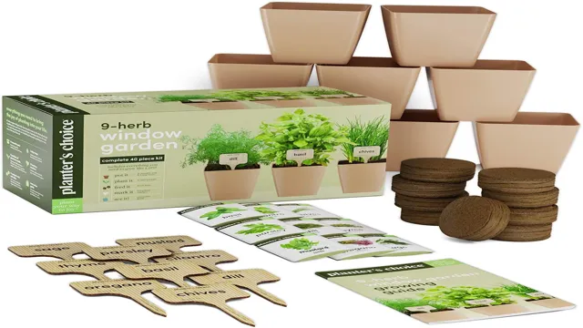 Low-maintenance herb garden kits