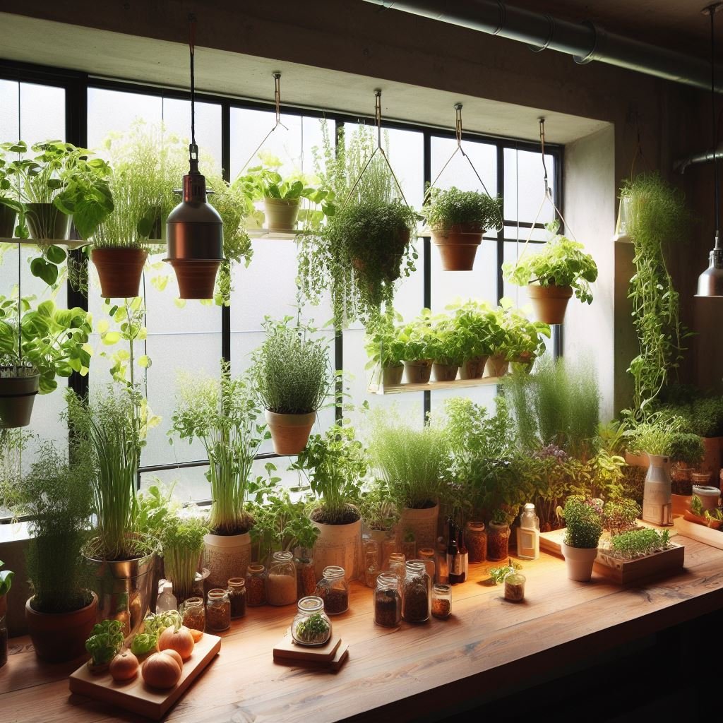 A Guide to Indoor Herb Gardens in Hanging Ladder Planters